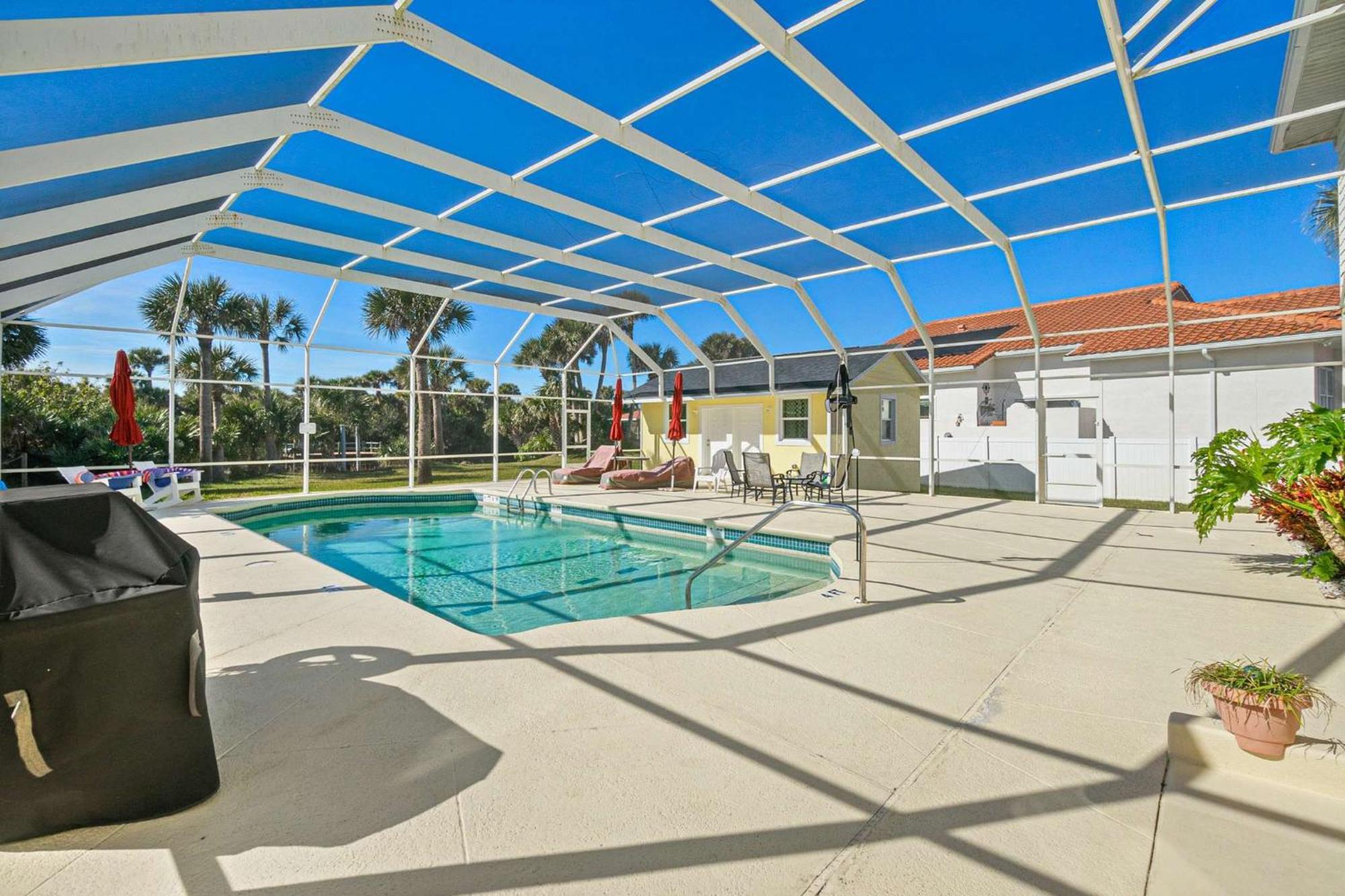Flagler Beach Bed And Breakfast Pool Jaccuzzi Suite Exterior foto